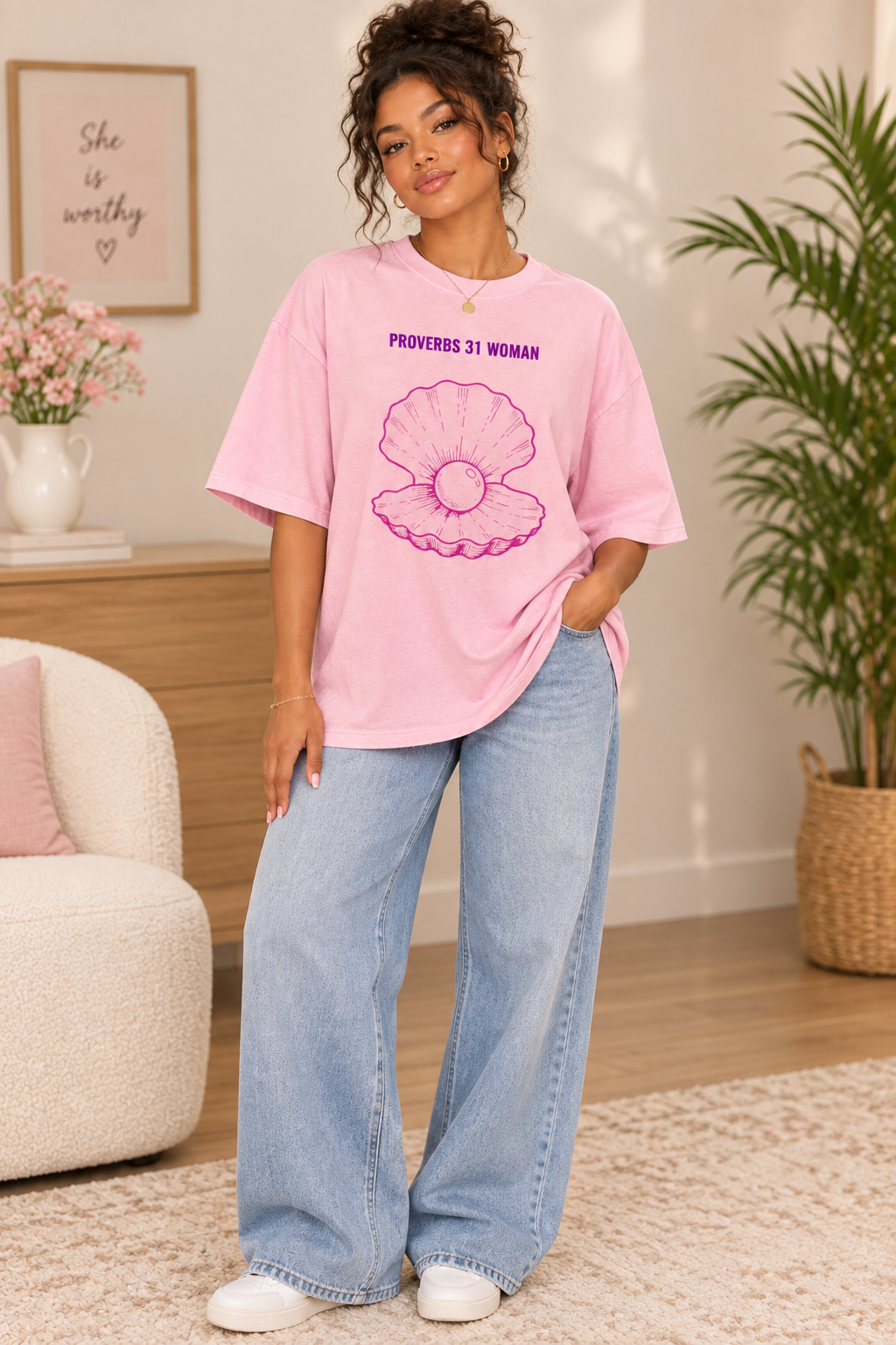 Proverbs 31 Woman Tee - Modest Styling