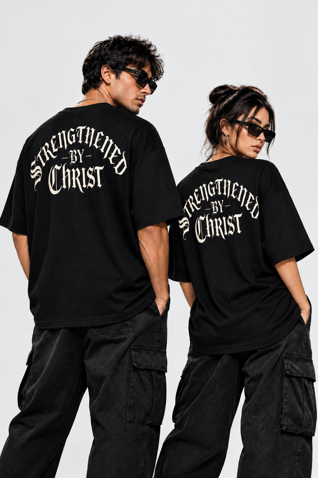 Strengthened By Christ - Back View Light